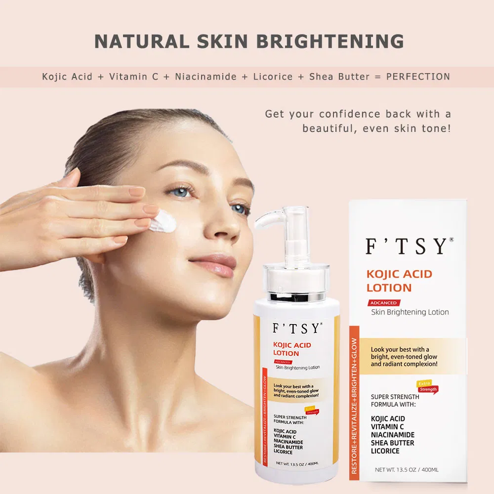 Custom Logo Wholesale Vegan Kojic Acid Lotion Body Care Vitamin C Darks Spots Lotion