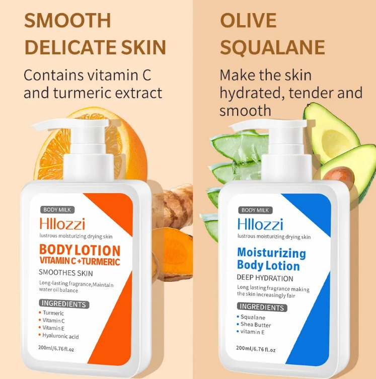 Clear Texture Makeup Cream Lotion 200ml Vitamin C Lightening Body Butter Lotion Moisturizer Vitamin C Bleaching Whitening Body Lotion for Black Skin