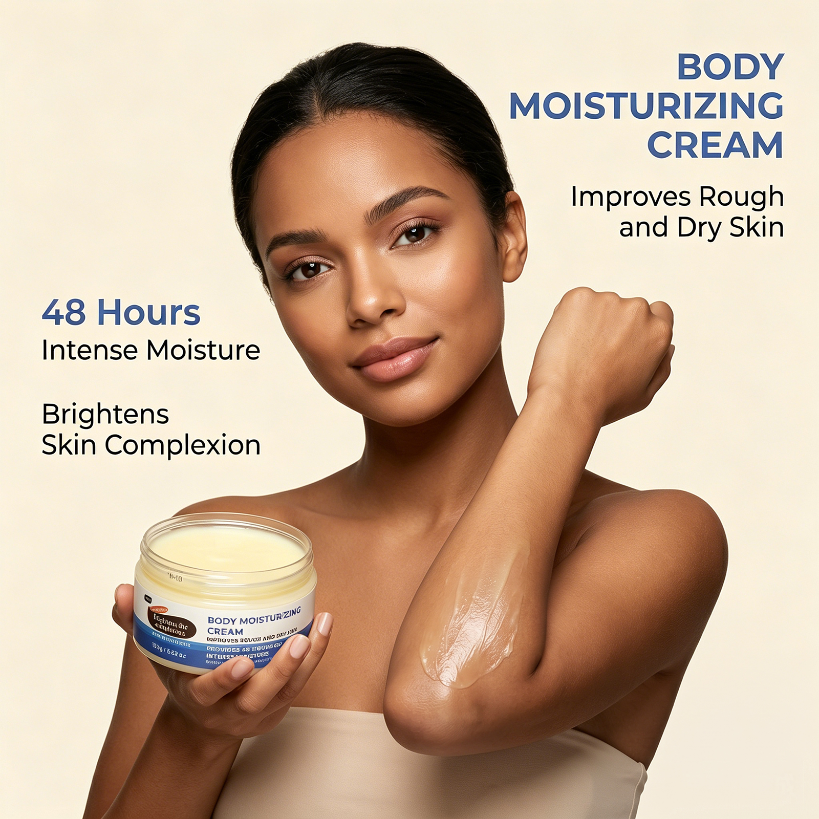 Wholesale Natural Cocoa Butter Body Moisturizing Balm Rich Nourishing Skin Care Cream Gentle Hydrating Daily Body Skin For Women