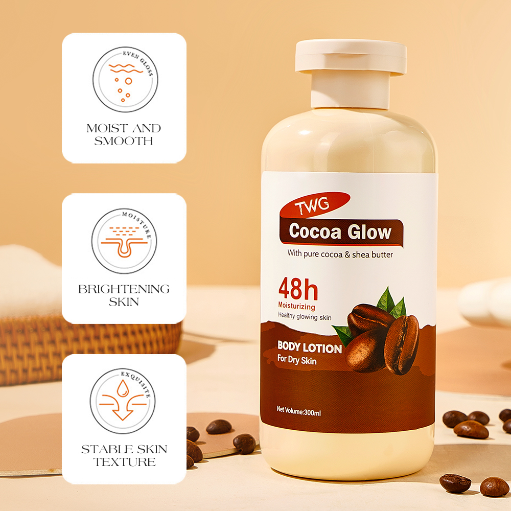 TWG Wholesale Deep Nourishing Cocoa Body Lotion 300ml Cocoa Shea Butter Body Lotion Moisturising Cocoa Butter Cream for Dry Skin