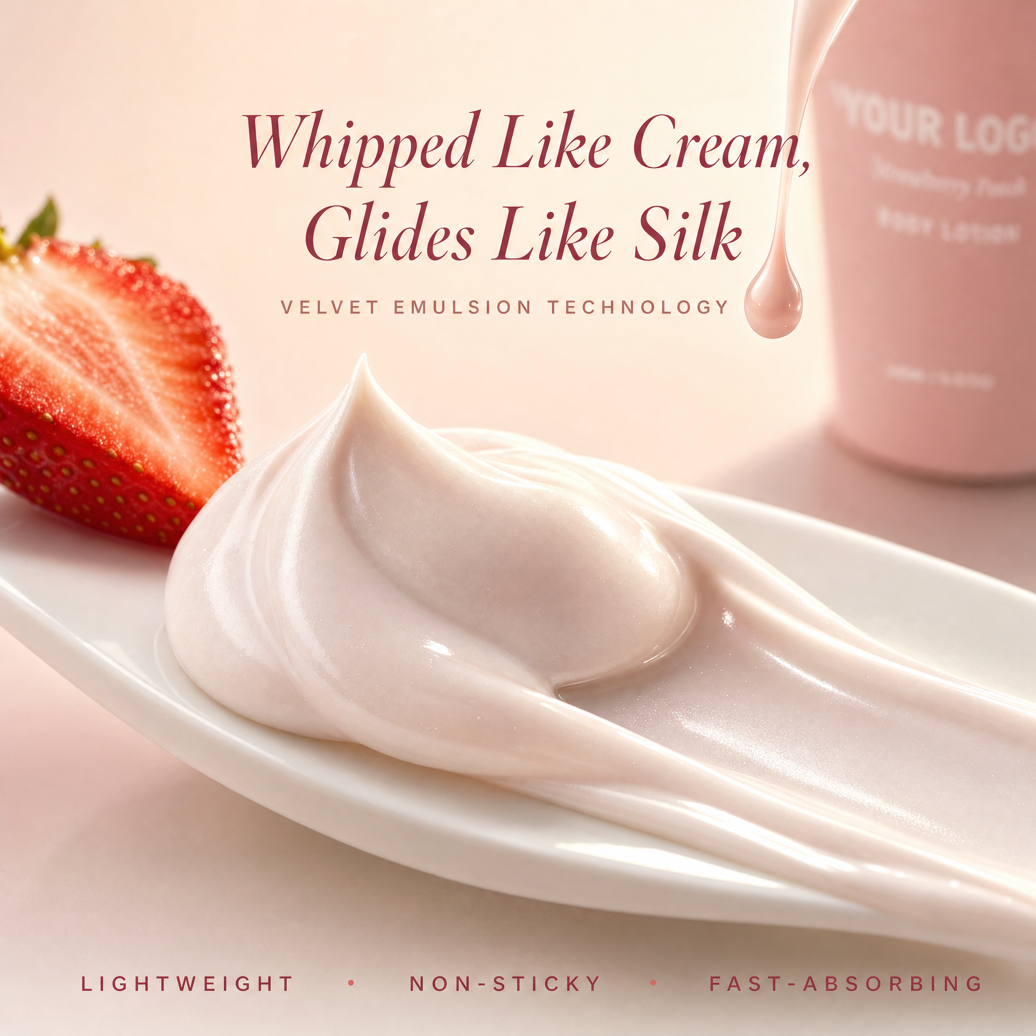 Vitamin C Herbal Extracts Radiance Enhancing Body Cream Moisturizing Repair Treatment Glycerin Niacinamide AHA Main Strawberry
