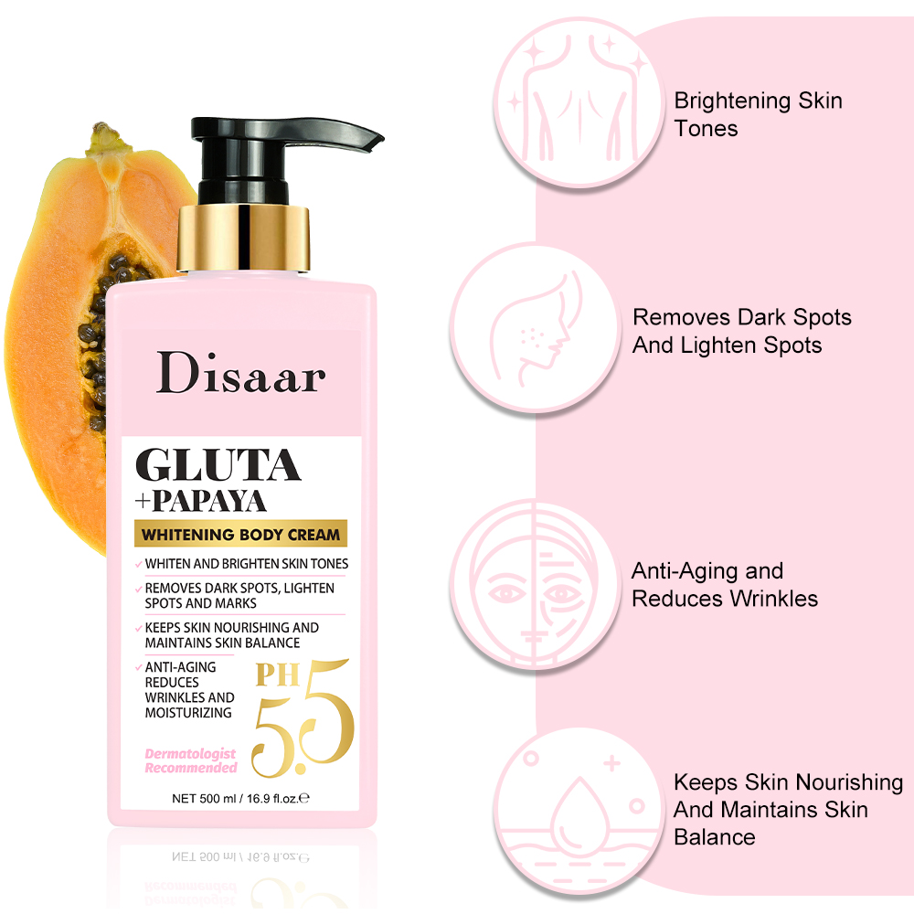 Disaar Ph5.5 Moisturizing Body Lotion Cream for Skin Firming Moisturizer Brightening Lighten Spots Body Care Lotions for Women