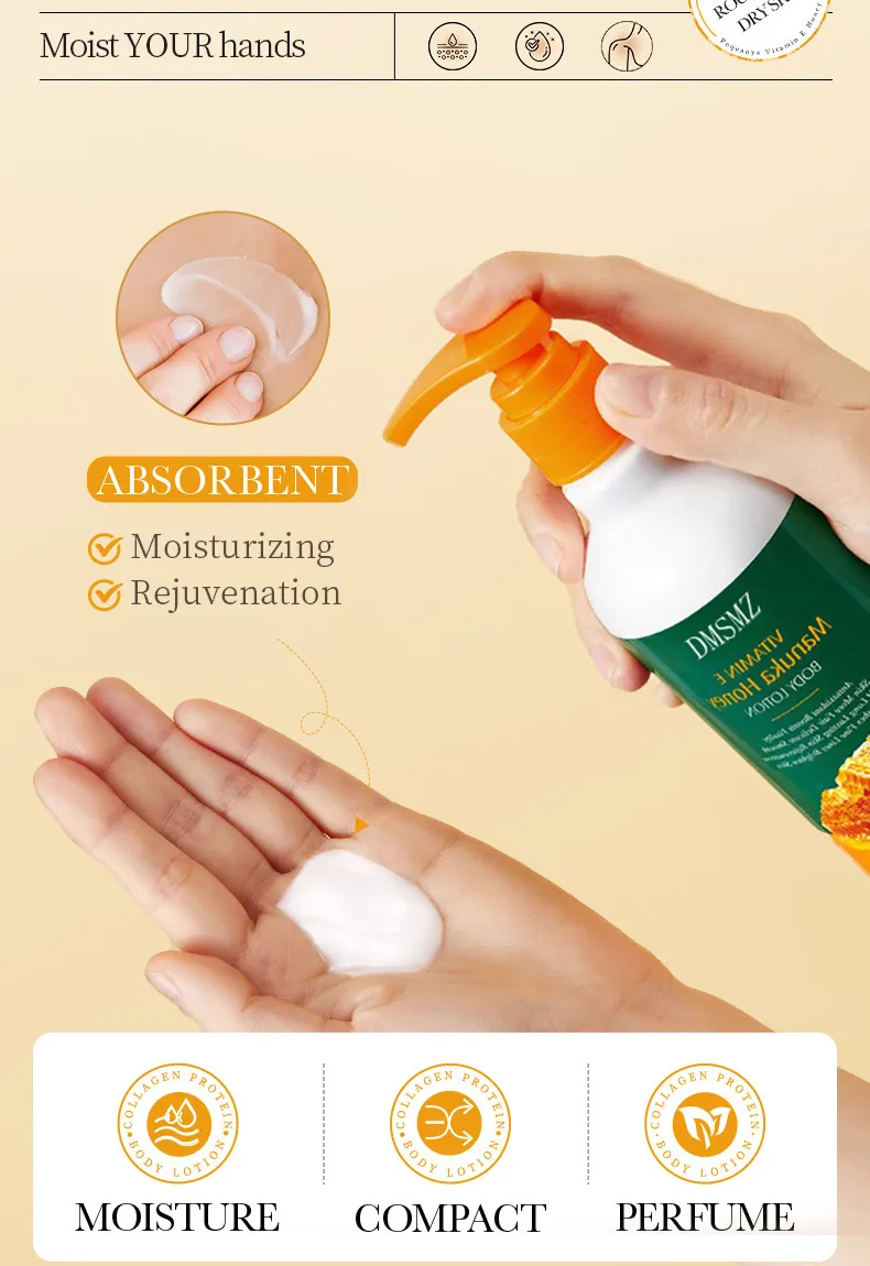 Vitamin E Manuka Honey Hydrating Refreshing Moisturizing Body Lotion