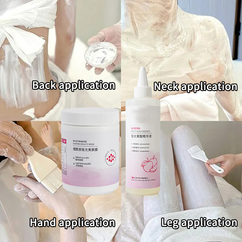 Fruit Acid Body Skin bleach Aha Exfoliation Corporal Serum Mandelic Acid Peel + Niacinamide Whitening Body Lotion for Spa Care