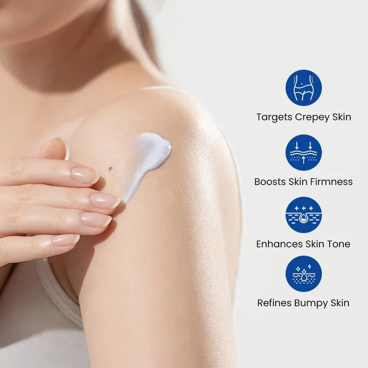 Delivers Deep Hydration and Improves Skin Elasticity Hyaluronic Acid Blue Copper Peptide Anti-Aging Body Lotion
