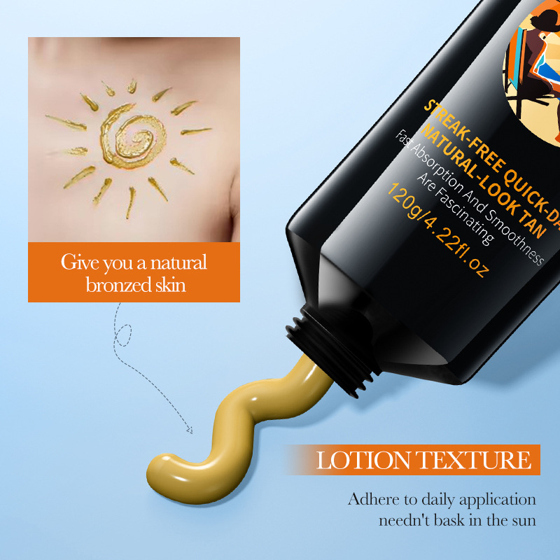 Wholesale OEM/ODM Organic Bronze Skin Natural Sunless Self-Tanning Lotion Sunscreen Moisturizing Hydrating Oil for Face Body
