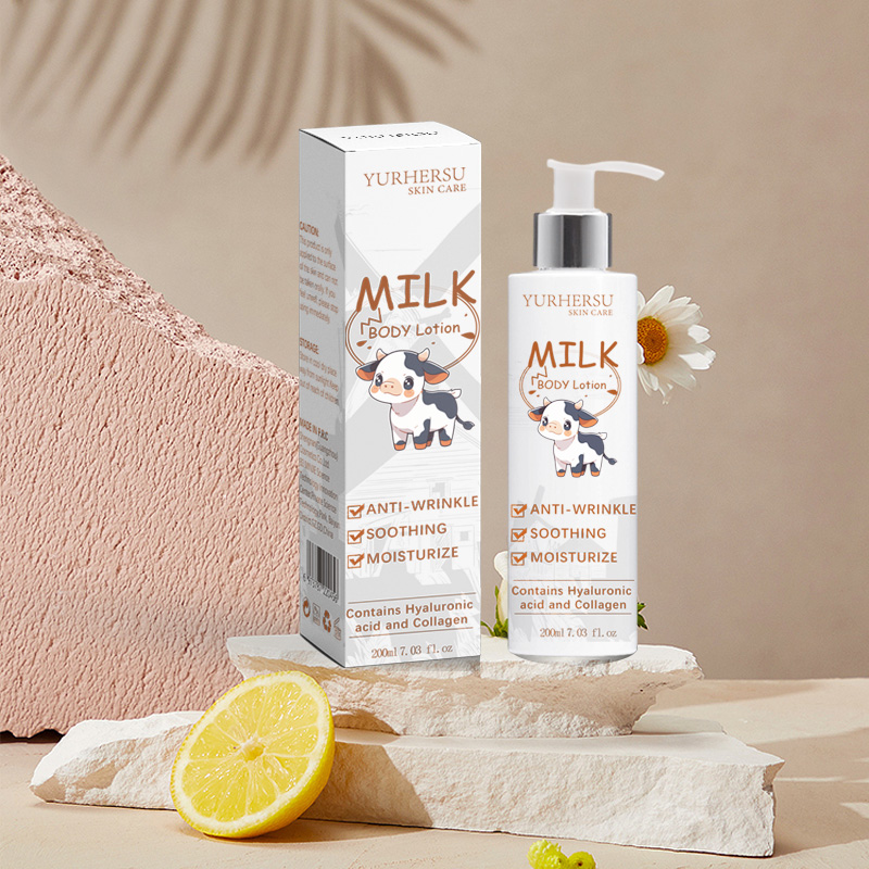 Wholesale Magic Milky Organic Fragrance-Free Body Lotion Skin Whitening Retinol Kojic Acid Shea Butter Niacinamide Collagen Aloe