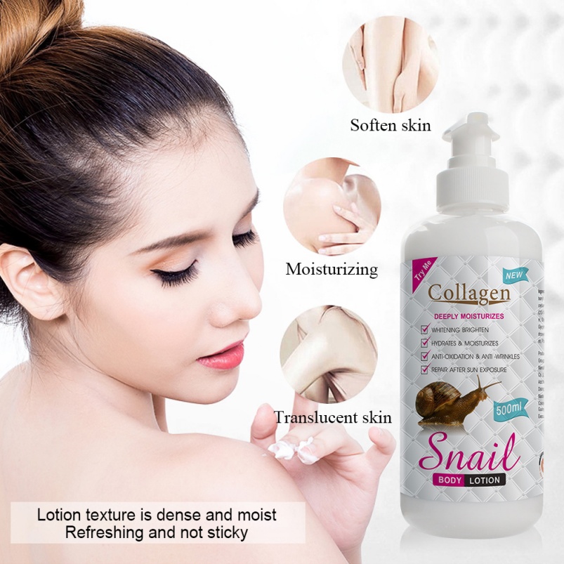 OEM/ODM Private Label Organic Collagen Snail Serum Nourishing Skin Whitening Body Lotion