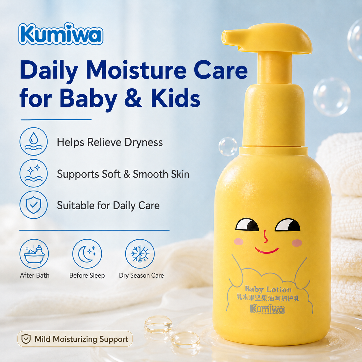 Private Label Baby Body Lotion Shea Butter Aloe Vera Moisturizing Body Lotion Kids Skin Care OEM ODM Wholesale