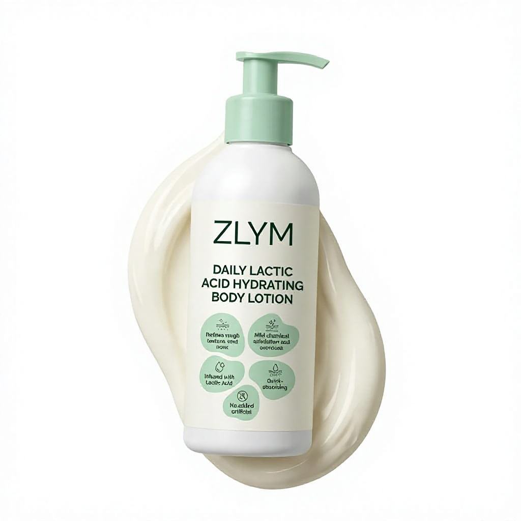 Sensitive Skin Body Lotion Lactic Acid AHA Gentle Exfoliating Fragrance Free Hydrating Smoothing Daily Moisturizer