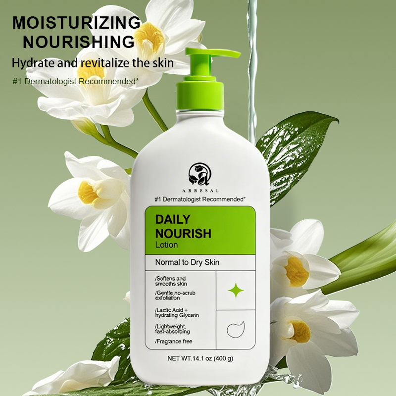 Private Label Arresal Daily Nourishing Body Milk Lotion Pack Extra Lightening Organic Moisturizing For Dry To Very Skin