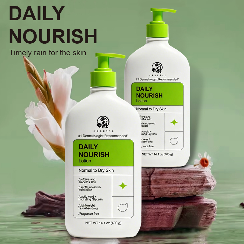 Private Label Arresal Daily Nourishing Body Milk Lotion Pack Extra Lightening Organic Moisturizing For Dry To Very Skin