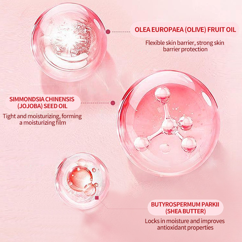 Organic Shea Butter Whitening Body Lotion for Black Skin Vegan Rose Fragrance 3-Piece OEM/ODM Set