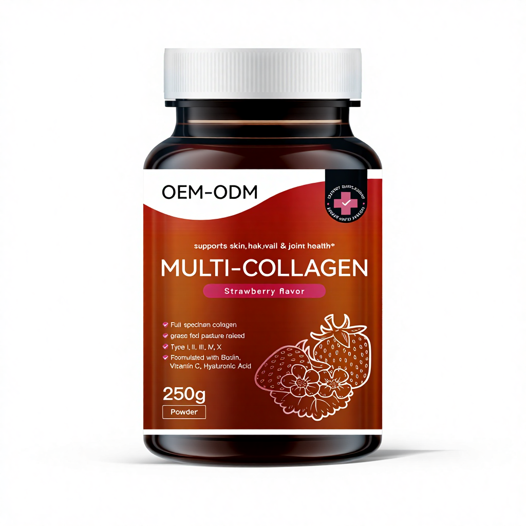 Organic Multi Collagen Capsules Vitamins Supplement