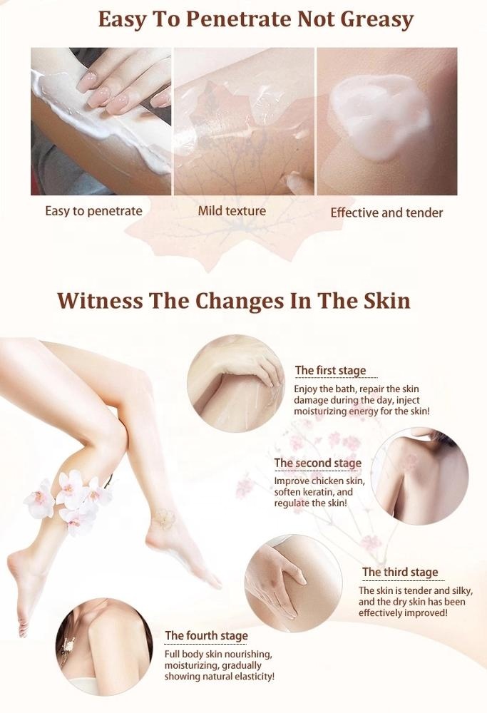 Private Label Skin Whitening Lightening Organic Cocoa Butter Body Lotion for Sensitive Skin
