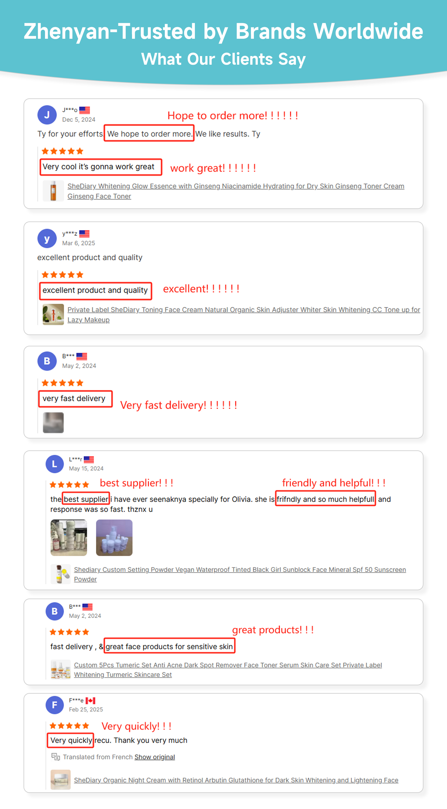 Recommend Product Showcase