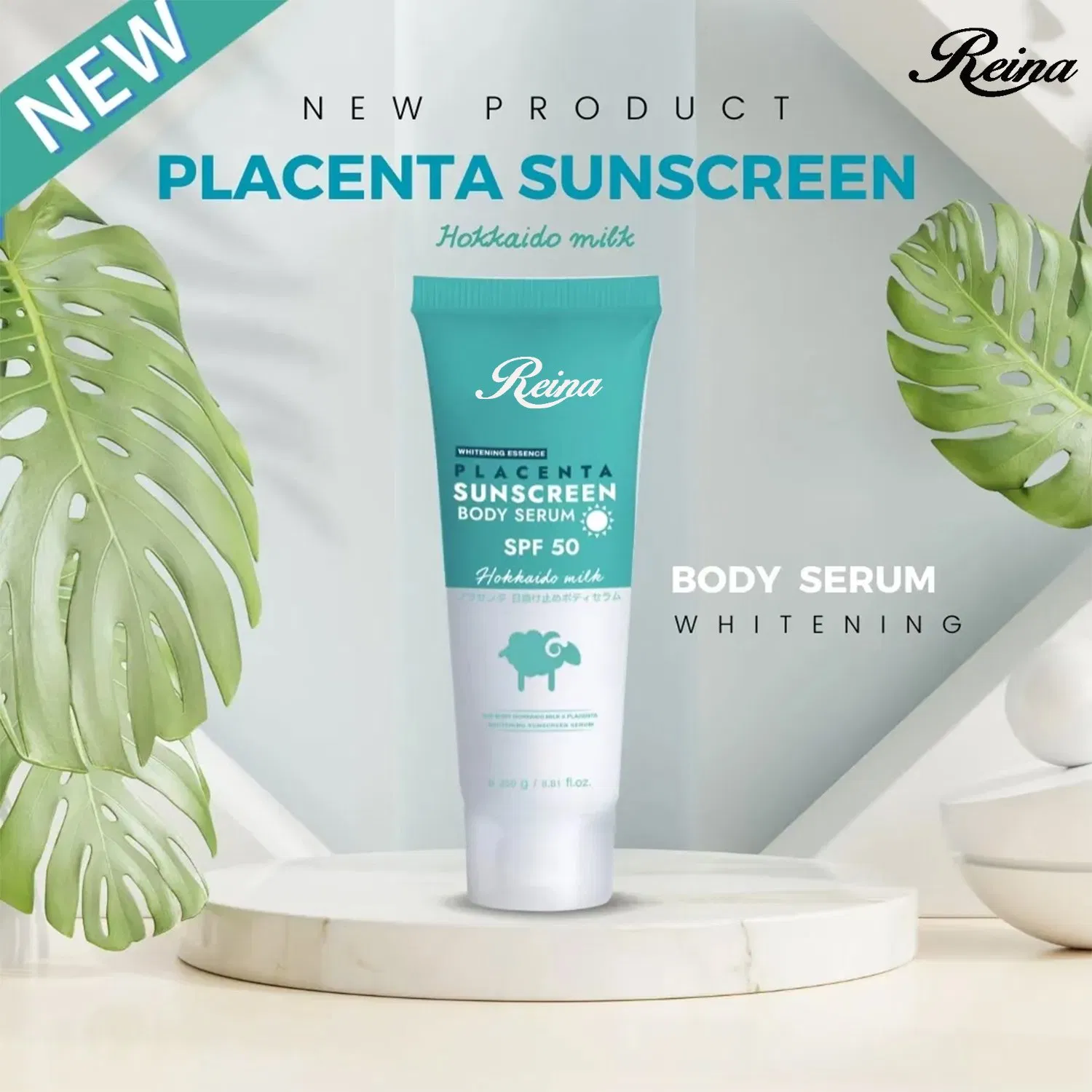 OEM ODM Sunscreen Gel &amp; Lotion Custom SPF50 PA +++ Beach Swimming Anti-Aging Moisturizing Face and Body