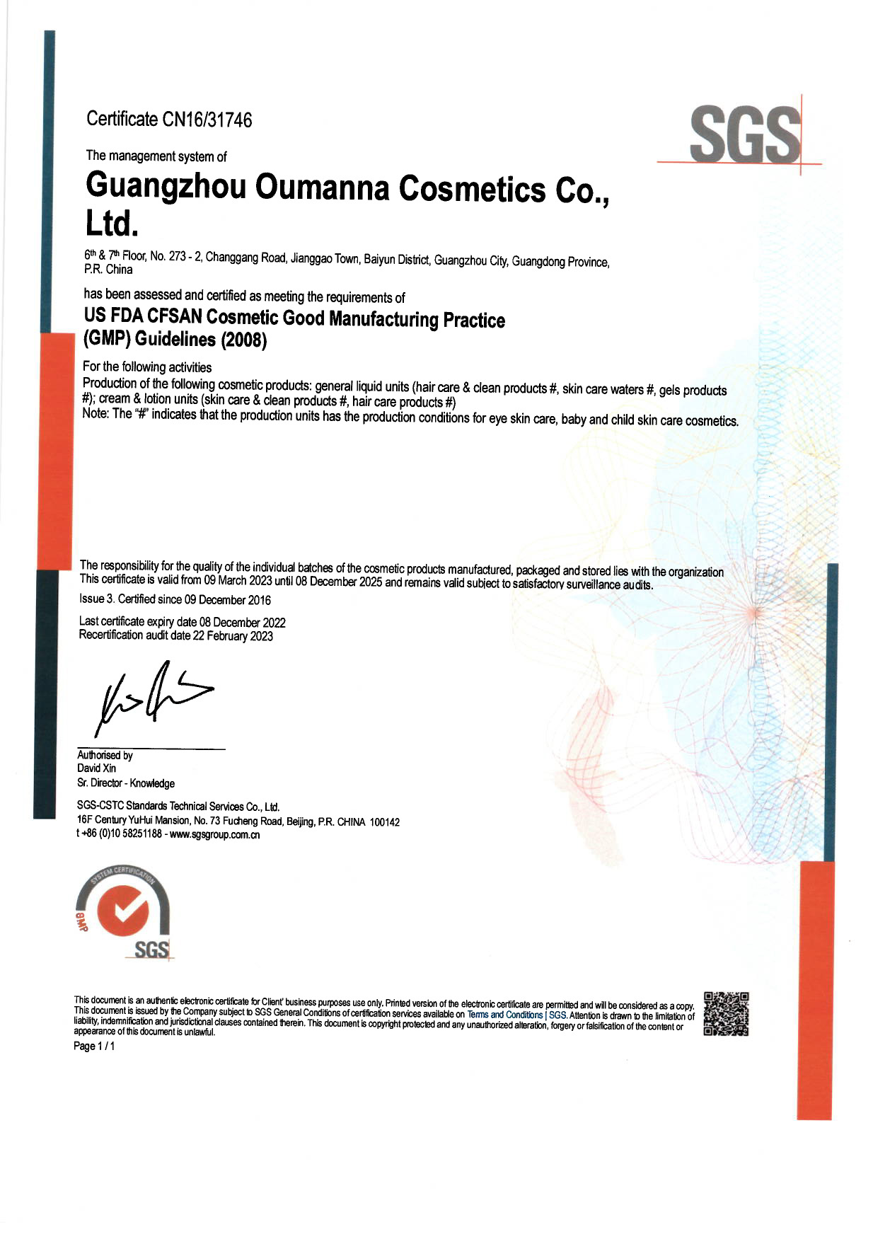 Certificate 1