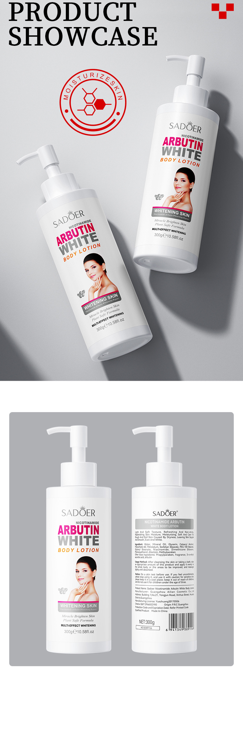 2025 News Product VC Collagen VE Body Lotion Brightening Moisturizing Skin Care Body Lotion Genuine Wholesale Price