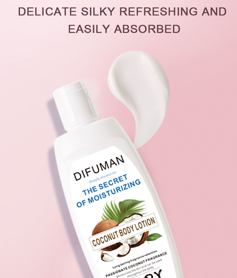 Coconut body lotion display 5