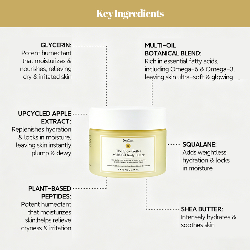 Private Label Body Butter Cream Non-Greasy Vegan Organic Lasting Hydrating Nourishing Brightening Shea Butter Body Lotion Cream
