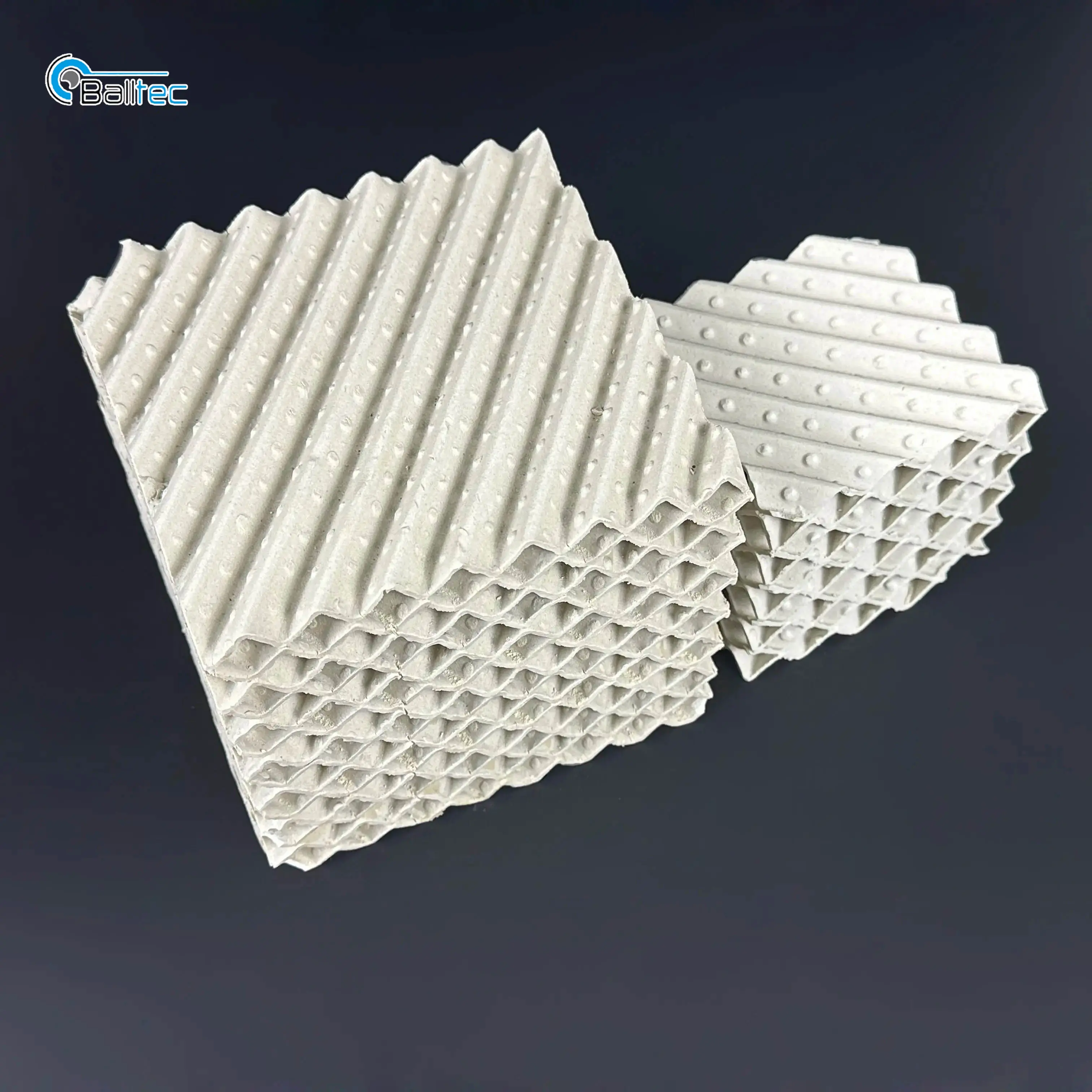 China Ceramic Corrugated Structure Tower Packing & Ceramic Bellow Packing for Tower Manufacturers, Factory