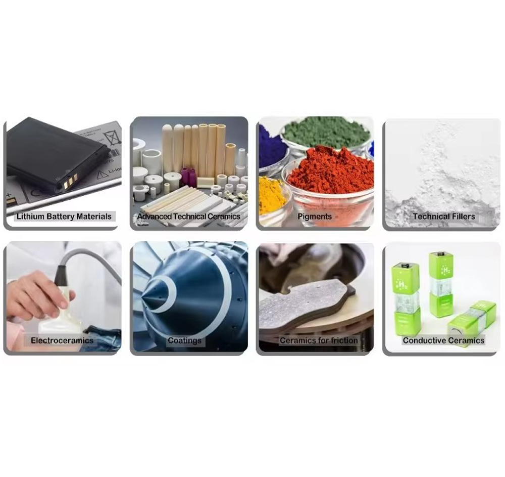 High strength fine zirconia and alumina ceramic powder