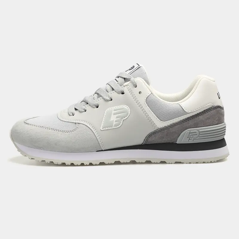 OEM Men's Retro Running Sneakers Breathable Mesh and Leather Upper, Anti-Slip Urban Walking Shoes Factory, Suppliers