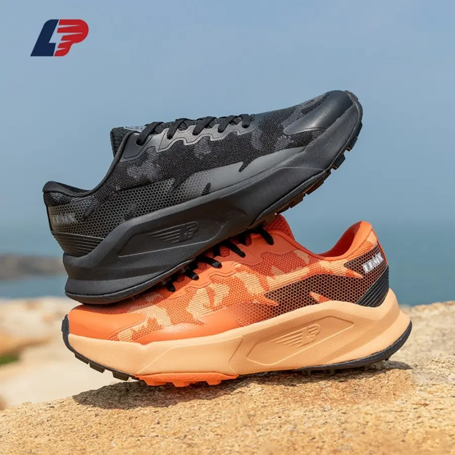 China Crimson Rock Walker Lightweight Breathable Trail Hiking Shoes Black Orange Factory, Supplier