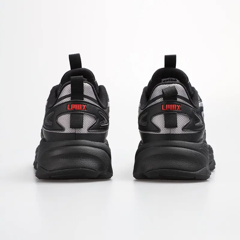 OEM LPMX Men's breathable Synthetic Leather Stitching Mesh Wear-Resistant Rubber Sole Sports Shoes Manufacturers, Factory