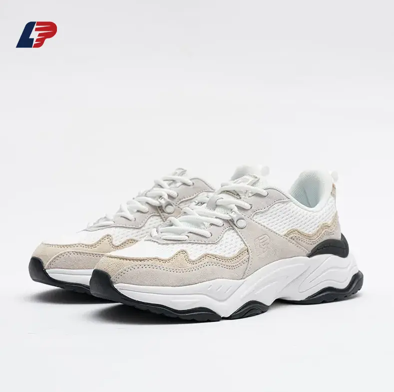 China LPMX Men's Breathable Mesh Stitching Synthetic Leather Sneakers, Non-Slip Rubber Outsole Manufacturers, Manufacturer