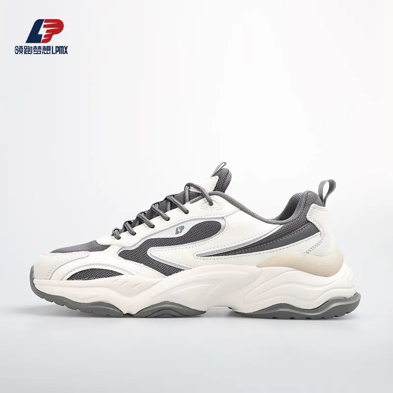 ODM LPMX Breathable Mesh and Leather Stitched Running Shoes, Fashionable Sneakers Manufacturers, Suppliers