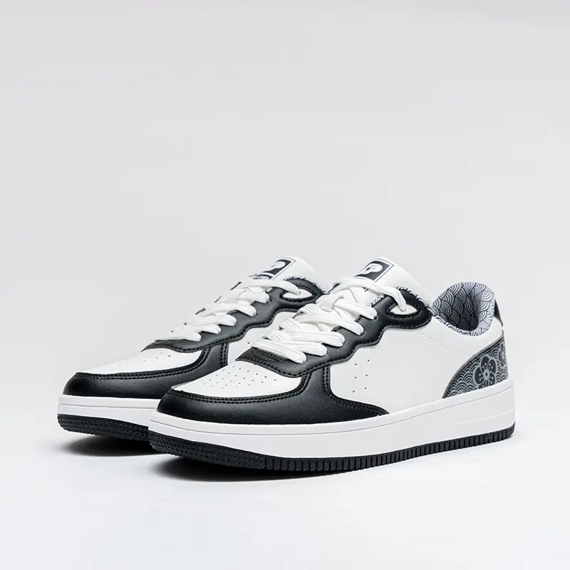 China Unisex Low-Top Sneakers, Lightweight Casual Shoes Black and Blue Manufacturers, Supplier