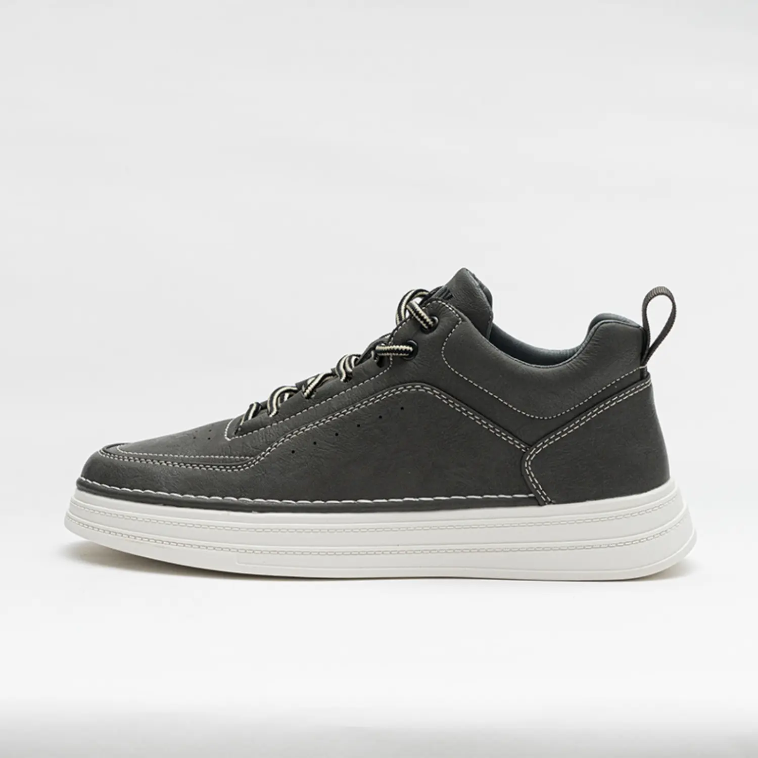 OEM Mens Casual Sneakers - Comfortable Synthetic Leather Shoes with Lightweight Cushioned Soles Factories, Suppliers