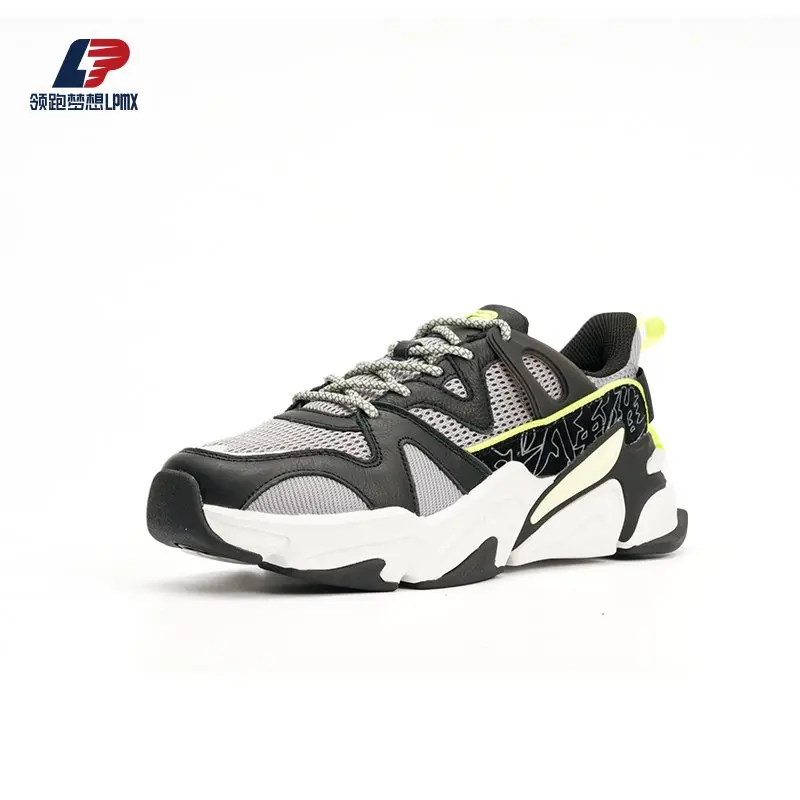 OEM Men's Breathable Mesh Stitching Synthetic Leather Wear-Resistant Sport Shoes Factory, Suppliers