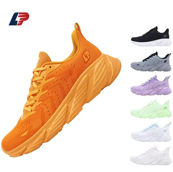 ODM Lightweight Running Shoes Cushioned Sneakers with Shock Absorption Ankle Support and Non-Slip Rubber Sole Factories, Suppliers
