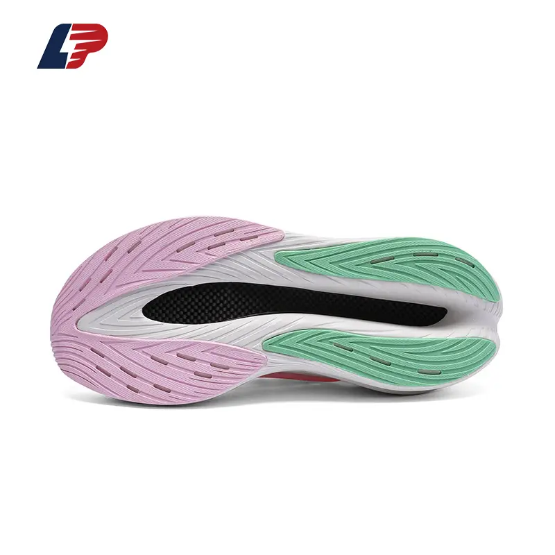 China Women's Carbon Plate Running Shoes Lightweight Cushioned Sneakers with Breathable Upper and Non-Slip Sole Factory, Suppliers