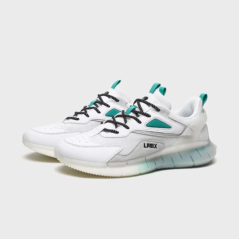 China Men's Synthetic Leather Stitching Mesh Wear-Resistant Rubber Sole Casual Sneakers Factory, Suppliers