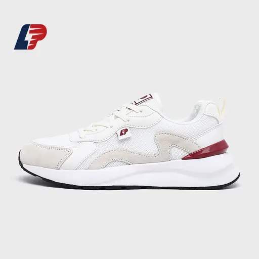 China Women's Mesh Stitching Synthetic Leather Non-Slip Wear-Resistant Rubber-Soled Sport Shoes Manufacturers, Factories