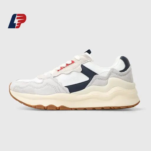 OEM Non-Slip Wear-Resistant Shoes with  Stitched Leather Mesh Design；Simple and fashionable styling, easy to match with various styles Manufacturer, Suppliers