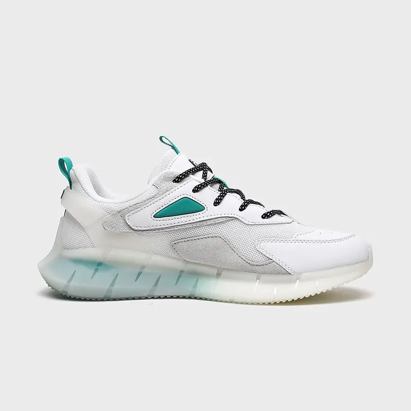 China Men's Synthetic Leather Stitching Mesh Wear-Resistant Rubber Sole Casual Sneakers Factory, Suppliers