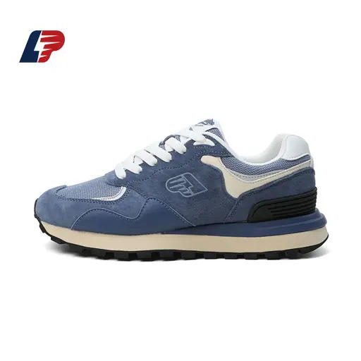 Men's Synthetic Leather Stitched Mesh Sports Shoes by BaiYing