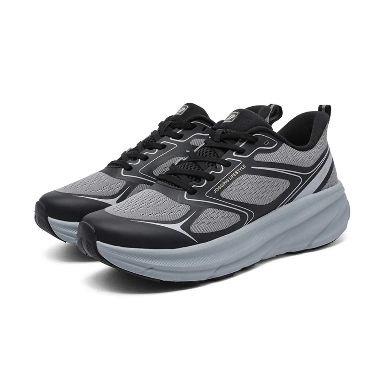 ODM Unisex Black Running Shoes Quick Wear Anti-Slip Breathable Fabric Jogging Lifestyle for Hiking Walking and Running Manufacturer, Suppliers