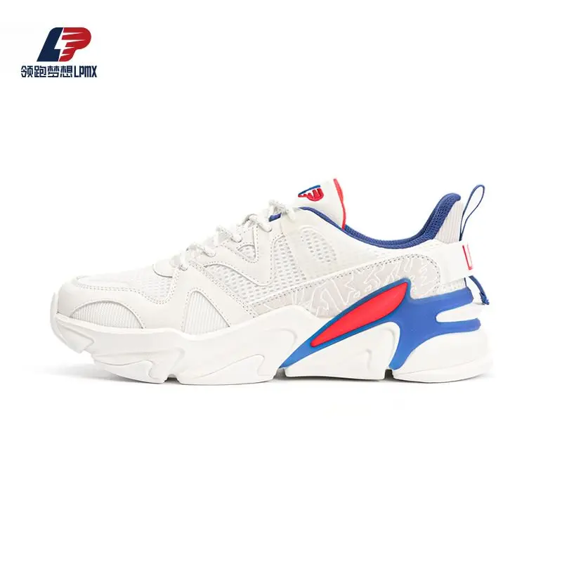 OEM Men's Breathable Mesh Stitching Synthetic Leather Wear-Resistant Sport Shoes Factory, Suppliers