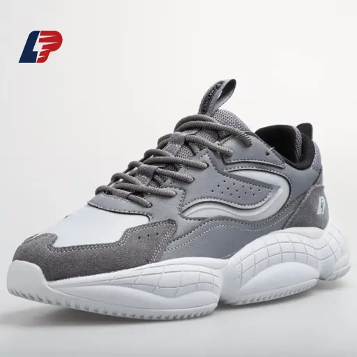 OEM LPMX Leather Stitching Mesh Wear-Resistant Running Shoes;Breathable and Comfortable Factory, Supplier