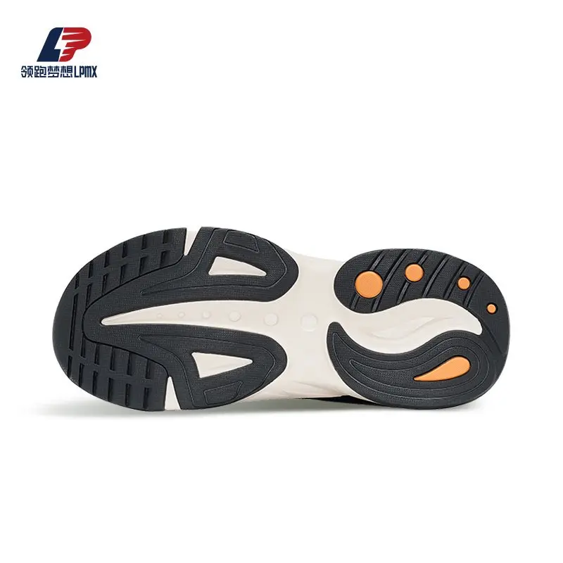 OEM Men's Breathable Mesh Stitching Leather Non-Slip Rubber Sole Sport Shoes Factories, Suppliers