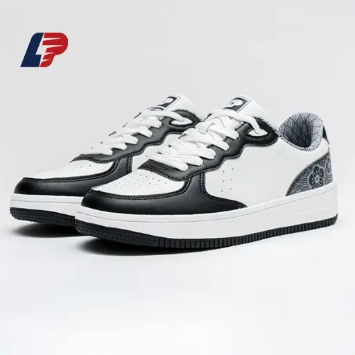 China Unisex Low-Top Sneakers, Lightweight Casual Shoes Black and Blue Manufacturers, Supplier