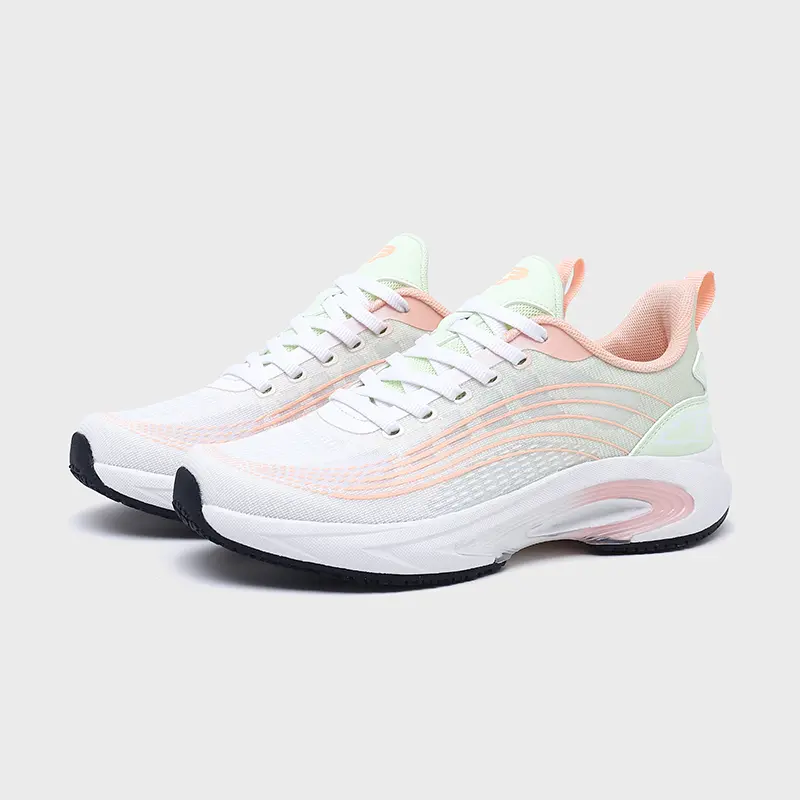 China Urban Style Lightweight Breathable Running Shoes for Women's Fashion Sneakers with TPU Outsole and Cushioned Support Factories, Supplier