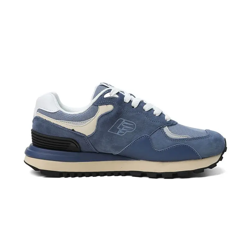 China Men's Synthetic Leather Stitched Mesh Non-Slip Sneakers Manufacturer, Factory