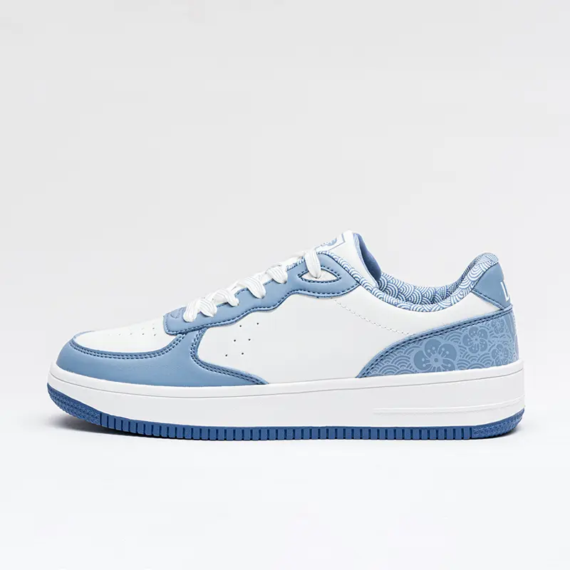 China Unisex Low-Top Sneakers, Lightweight Casual Shoes Black and Blue Manufacturers, Supplier